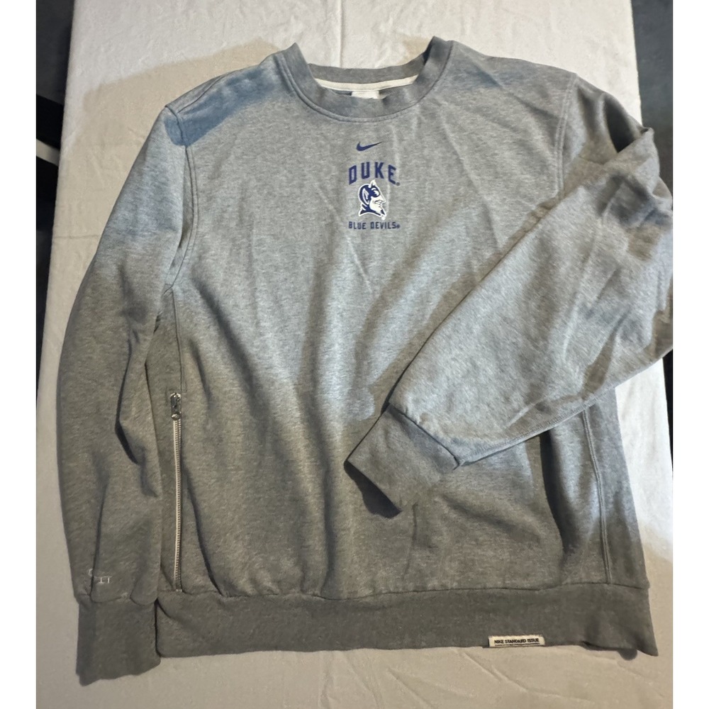 Nike Duke University Blue Devils Basketball Football Team Issued Pullover Size L
